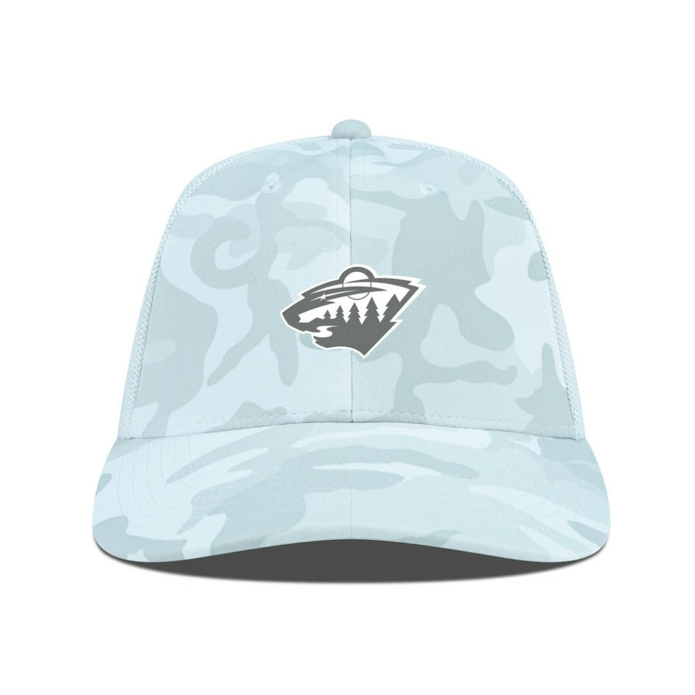 Minnesota Wild - Levelwear Clash Slate & Snow Meshback Flex Hat Camo