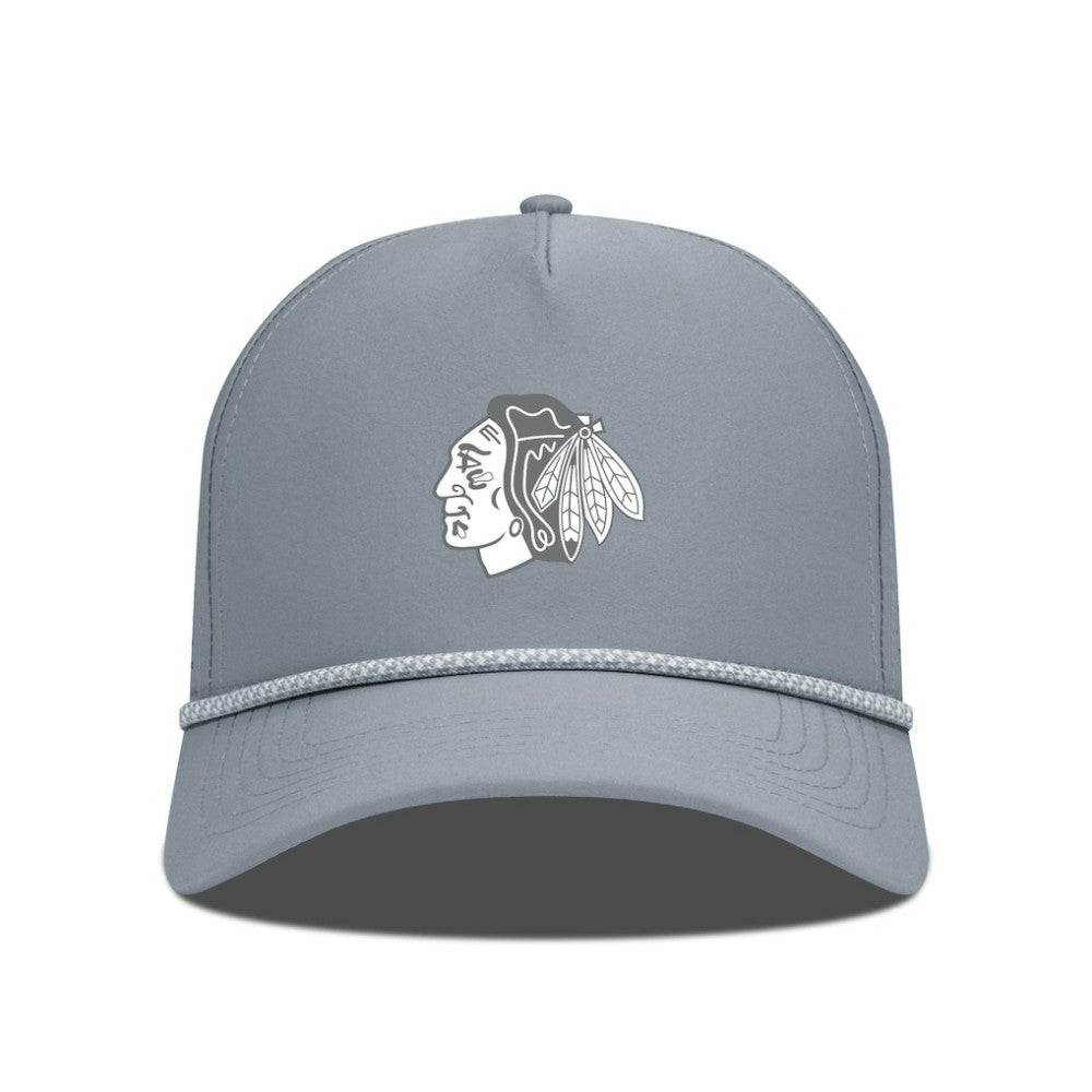 Chicago Blackhawks Levelwear Gordon Slate & Snow Rope Adjustable Hat Gray