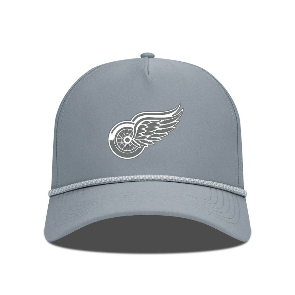 Detroit Red Wings - Levelwear Gordon Slate & Snow Rope Adjustable Hat Gray