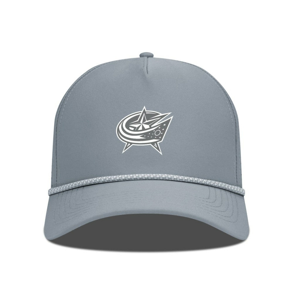 Columbus Blue Jackets - Levelwear Gordon Slate & Snow Rope Adjustable Hat Gray