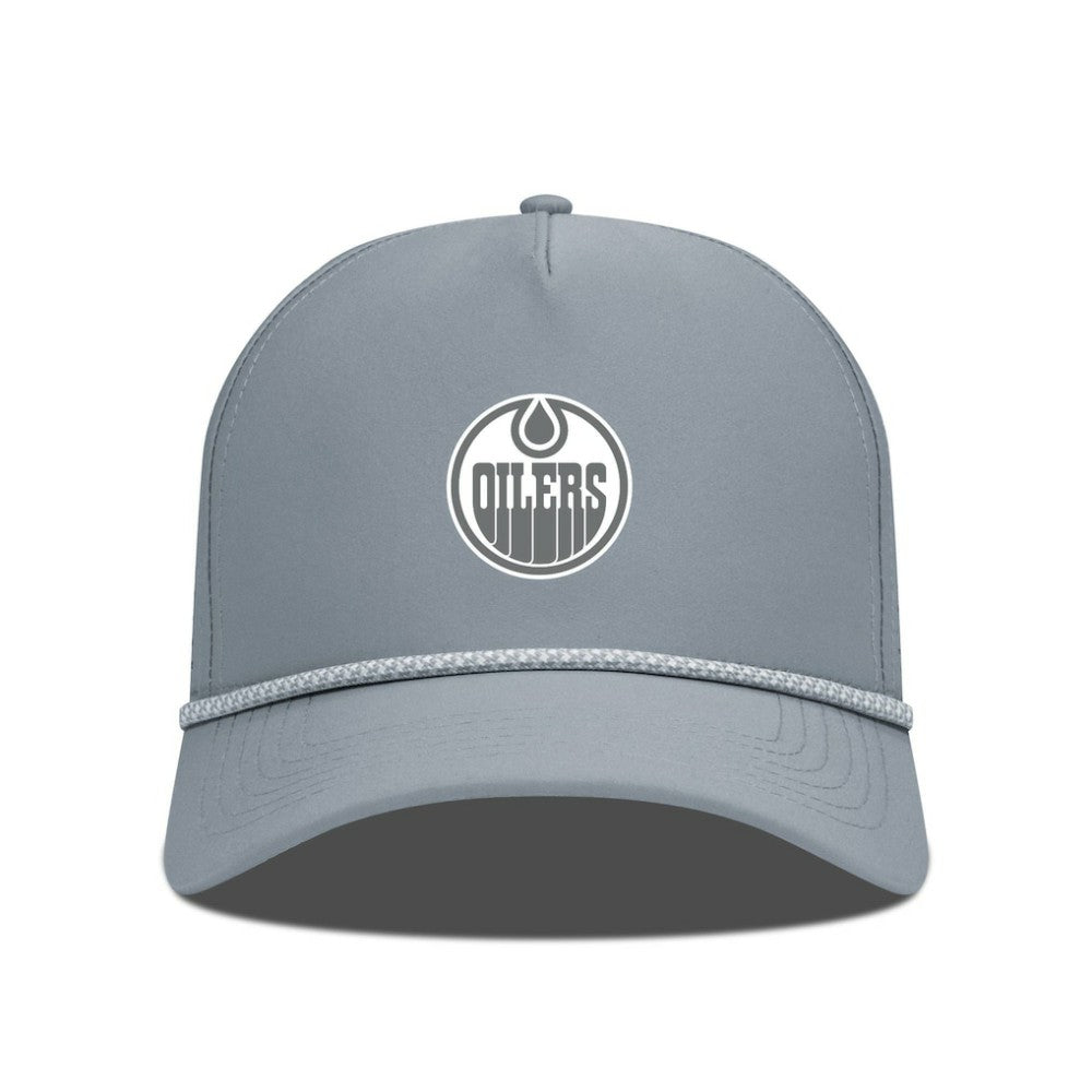 Edmonton Oilers - Levelwear Gordon Slate & Snow Rope Adjustable Hat Gray