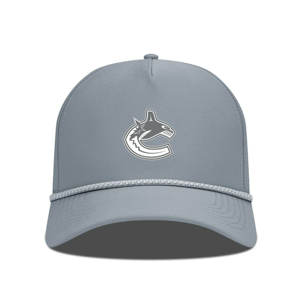 Vancouver Canucks - Levelwear Gordon Slate & Snow Rope Adjustable Hat Gray