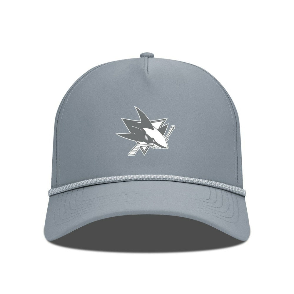 San Jose Sharks - Levelwear Gordon Slate & Snow Rope Adjustable Hat Gray