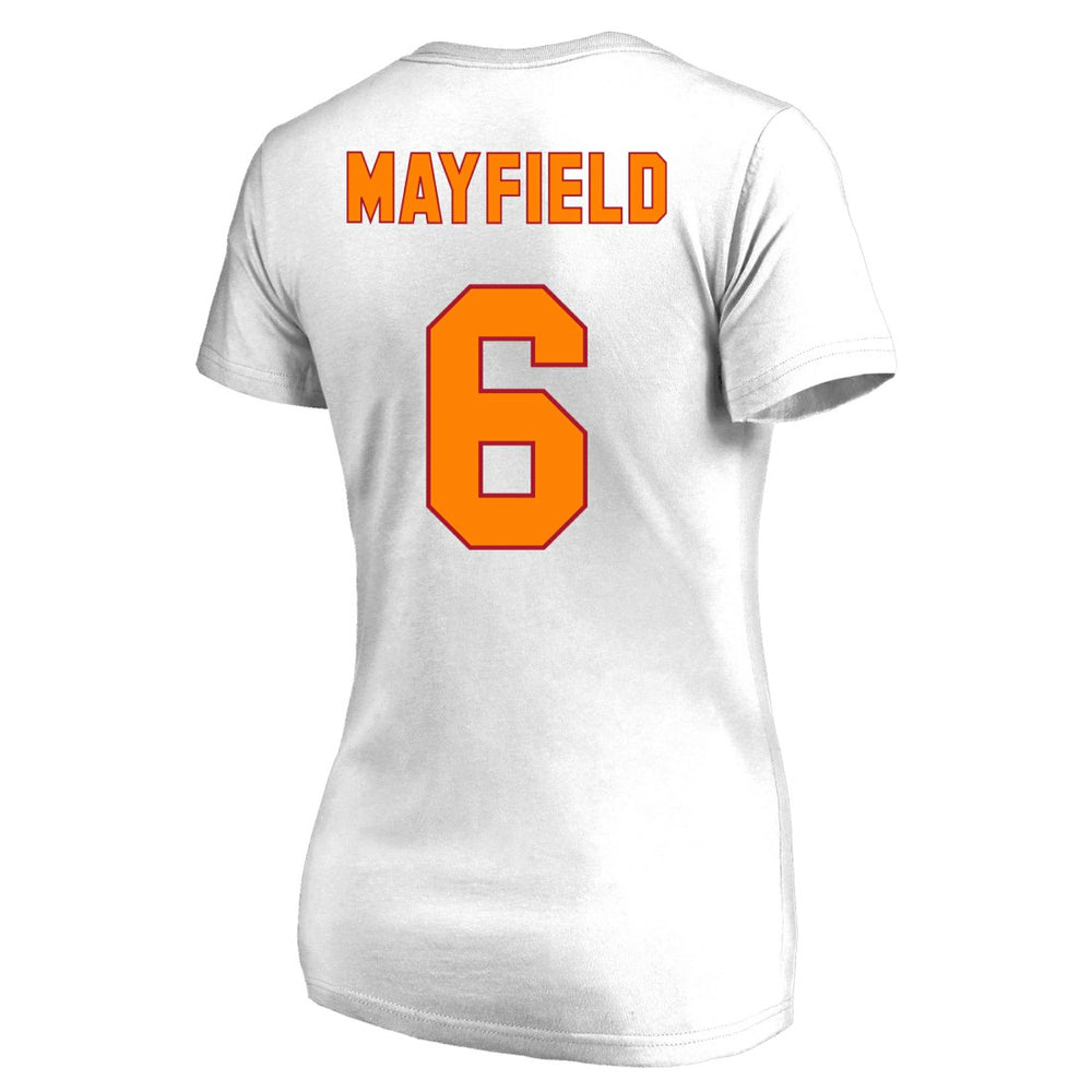 Baker Mayfield Tampa Bay Buccaneers Women's Plus Size Name & Number Scoop Neck T-Shirt White - Fanatics