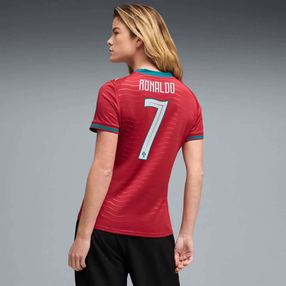 Puma Cristiano Ronaldo Portugal National Team Women's 2026 Home Replica Jerseys - Red
