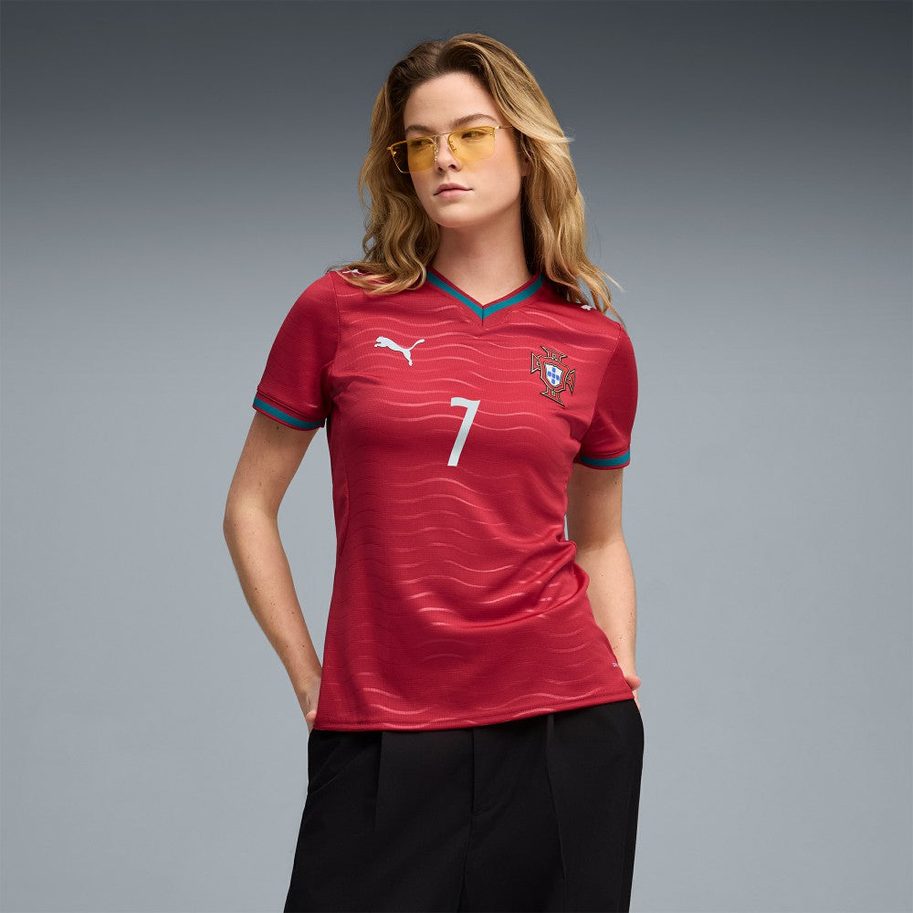 Puma Cristiano Ronaldo Portugal National Team Women's 2026 Home Replica Jerseys - Red