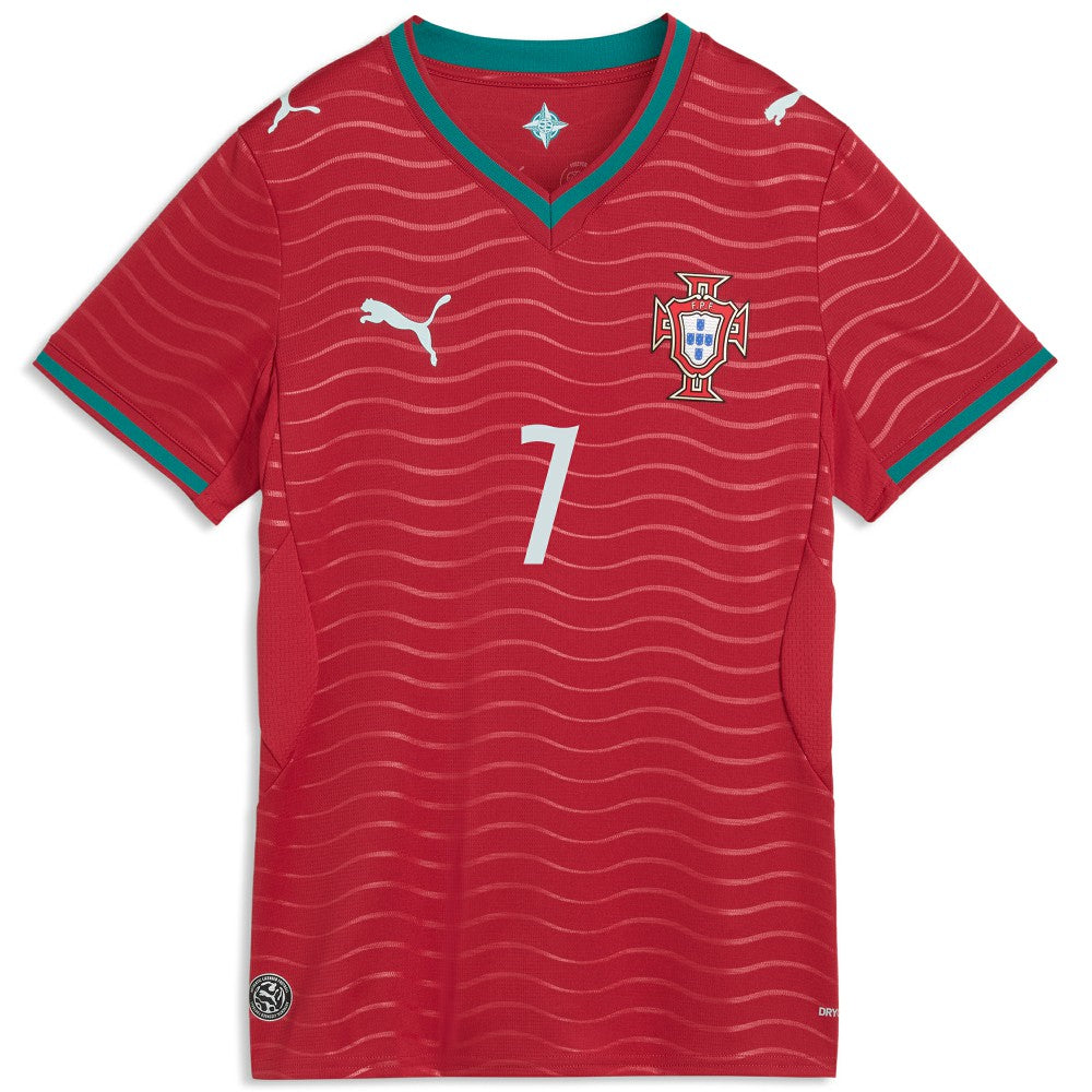 Puma Cristiano Ronaldo Portugal National Team Women's 2026 Home Replica Jerseys - Red