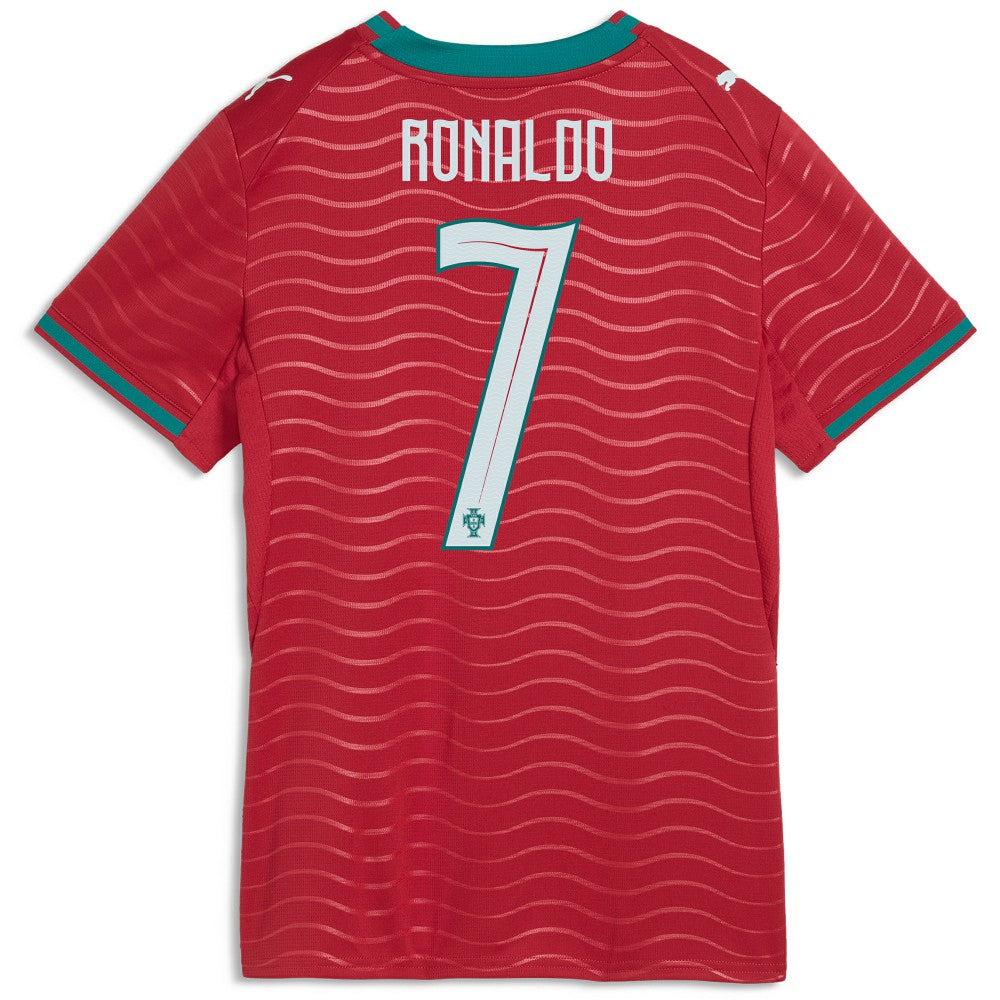 Puma Cristiano Ronaldo Portugal National Team Women's 2026 Home Replica Jerseys - Red