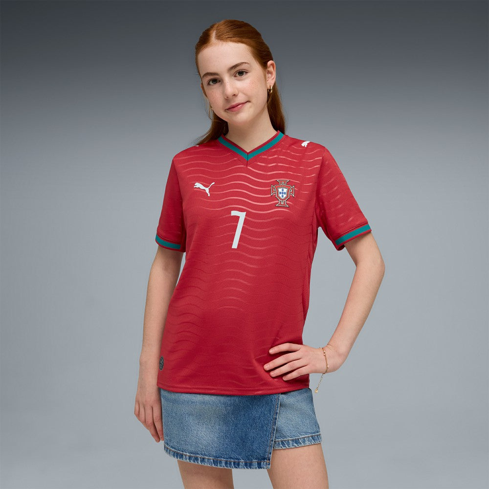 Puma Cristiano Ronaldo Portugal National Team Youth 2026 Home Replica Jerseys - Red