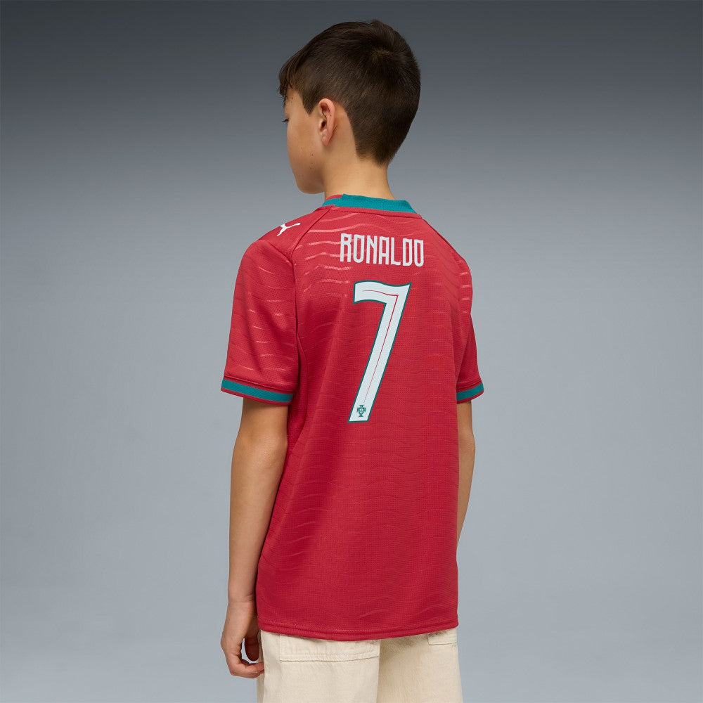 Puma Cristiano Ronaldo Portugal National Team Youth 2026 Home Replica Jerseys - Red