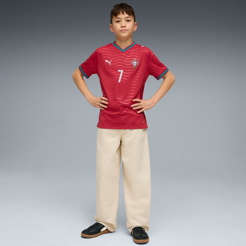 Puma Cristiano Ronaldo Portugal National Team Youth 2026 Home Replica Jerseys - Red