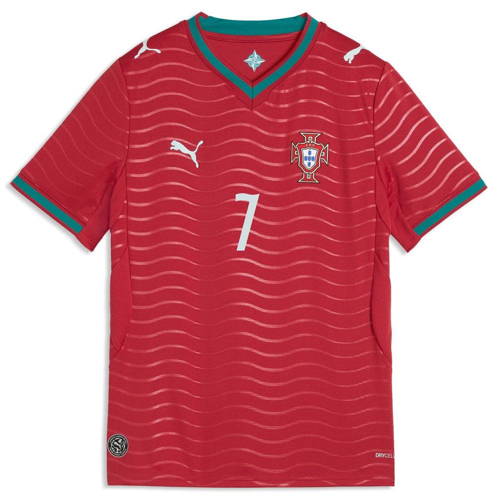 Puma Cristiano Ronaldo Portugal National Team Youth 2026 Home Replica Jerseys - Red