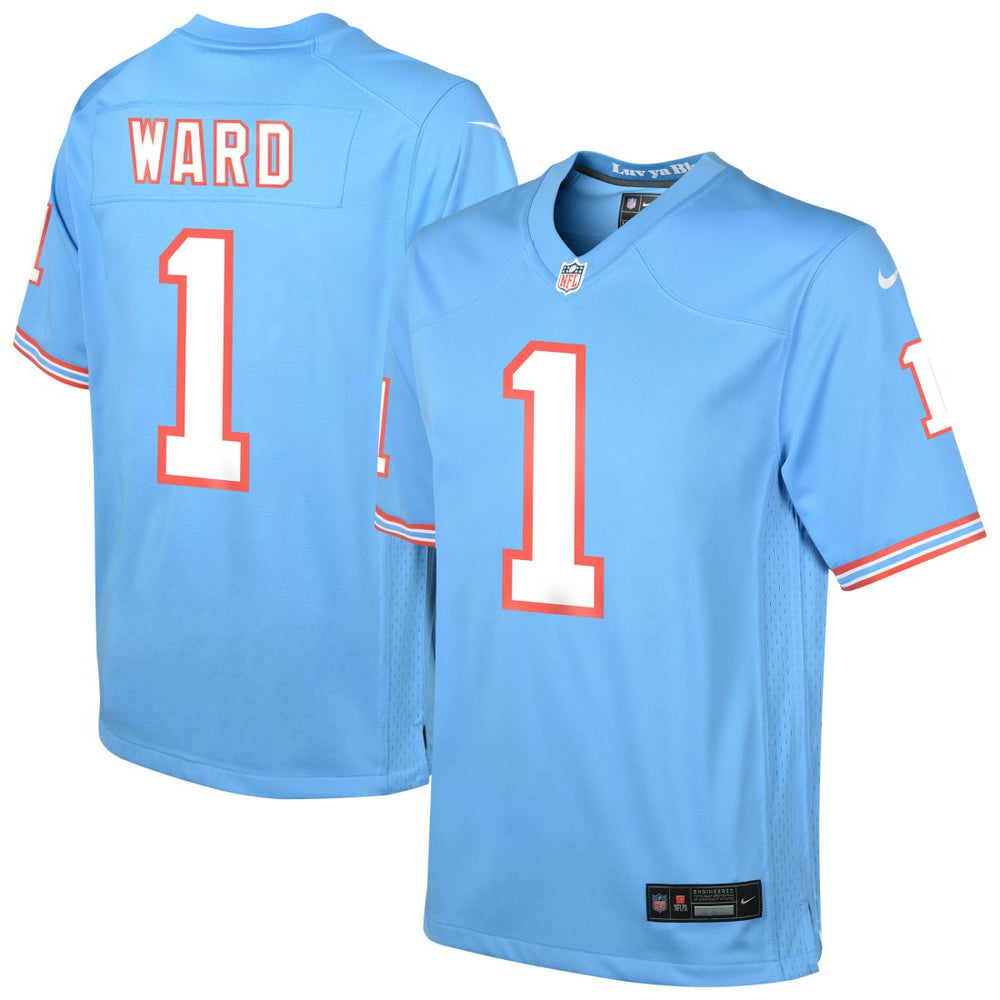 Cameron Ward Tennessee Titans Youth Alternate Game Jersey Light Blue - Nike