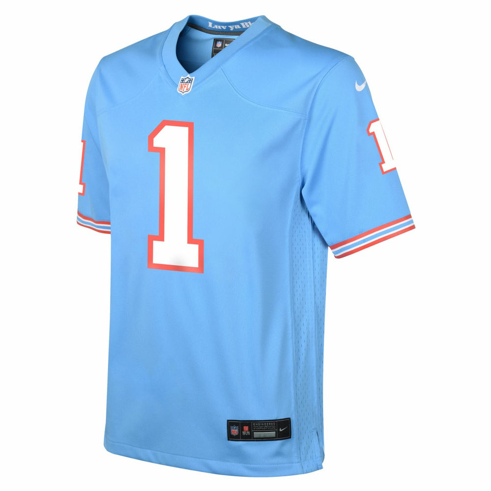 Cameron Ward Tennessee Titans Youth Alternate Game Jersey Light Blue - Nike