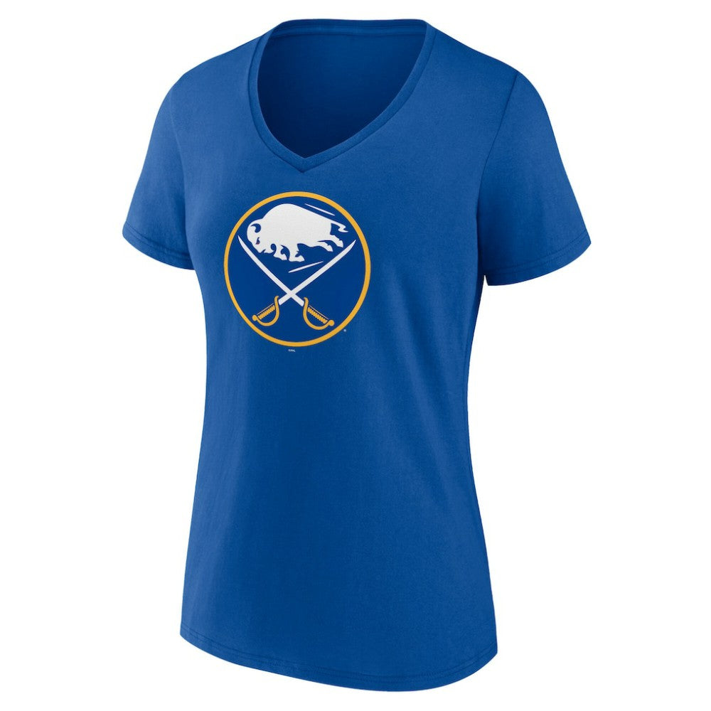 Buffalo Sabres - Women's Mother's Day V-Neck T-Shirt Royal