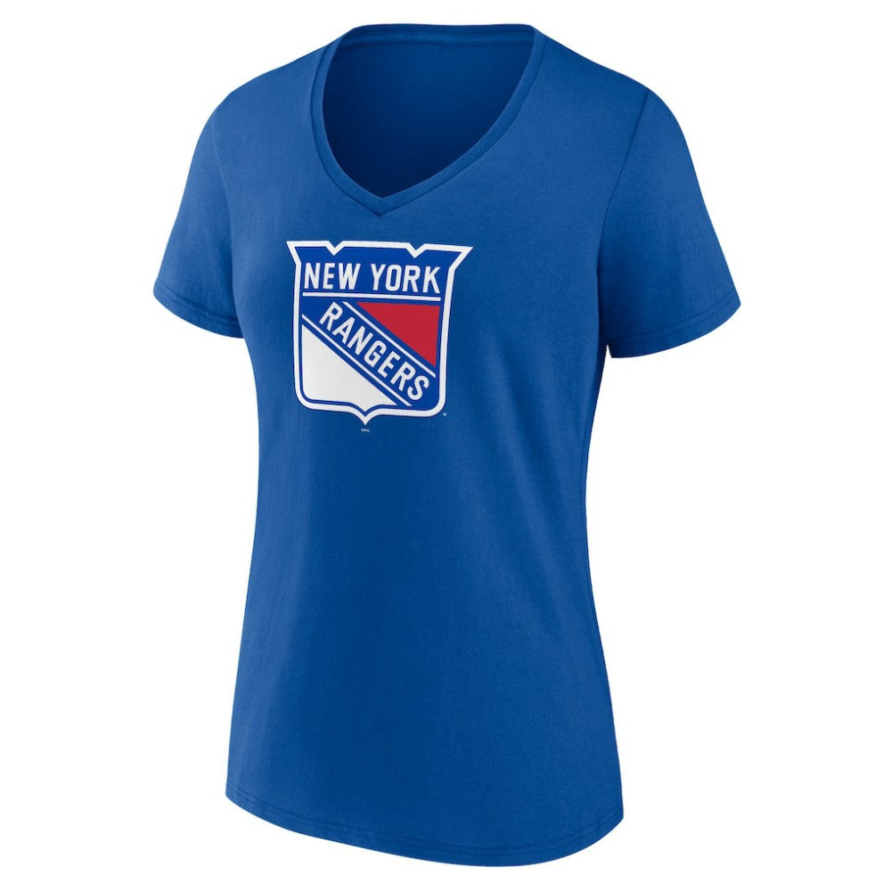 New York Rangers Women's Mother's Day V-Neck T-Shirt Blue