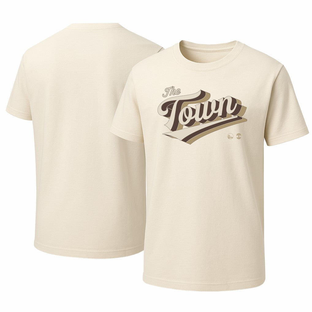 NBA - Golden State Warriors Oaklandish Unisex 2025/26 City Edition Vintage Wash T-Shirt - Cream