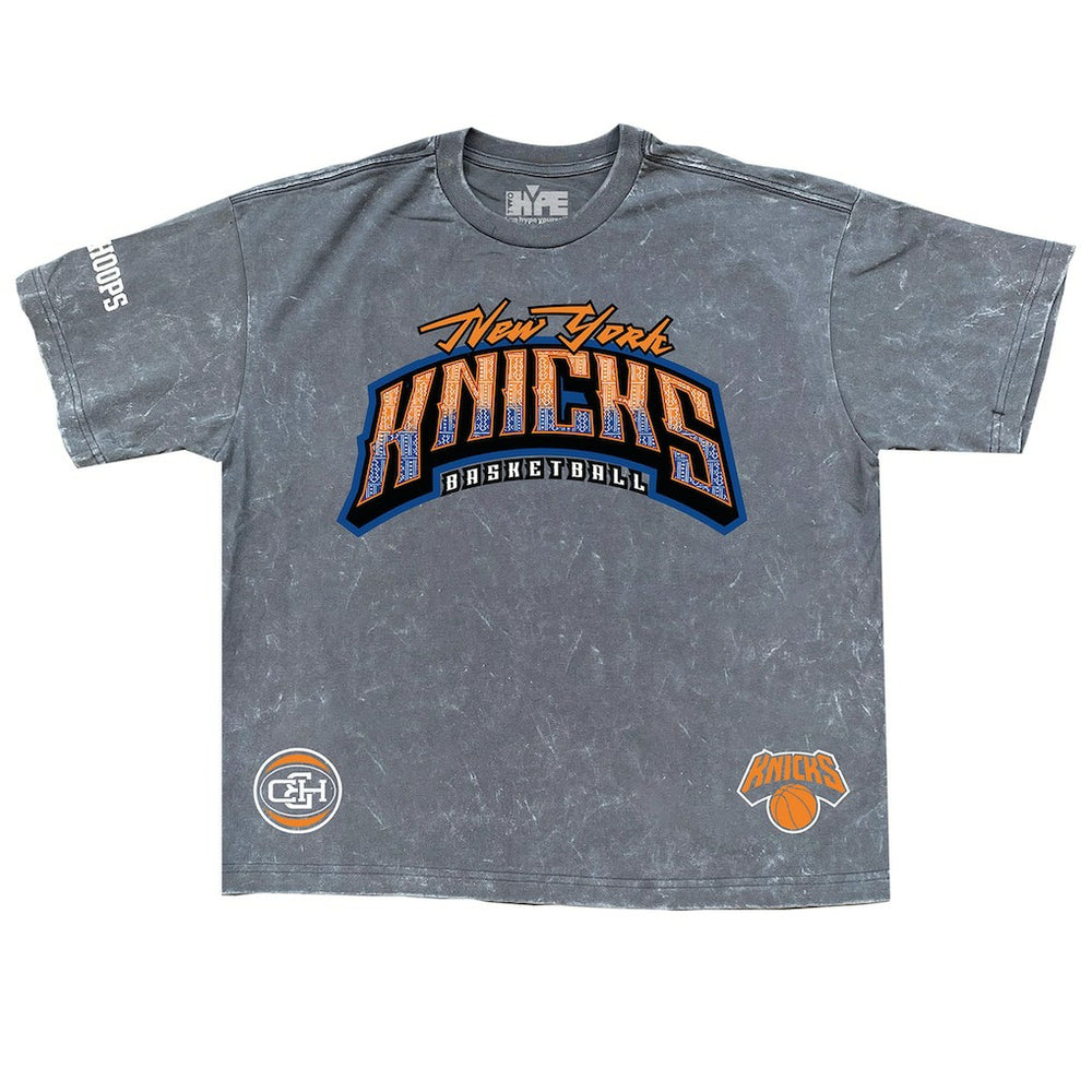 New Era - New York Knicks Banner Era Collection Premium T-Shirt - Gray