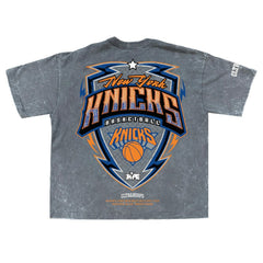 New Era - New York Knicks Banner Era Collection Premium T-Shirt - Gray