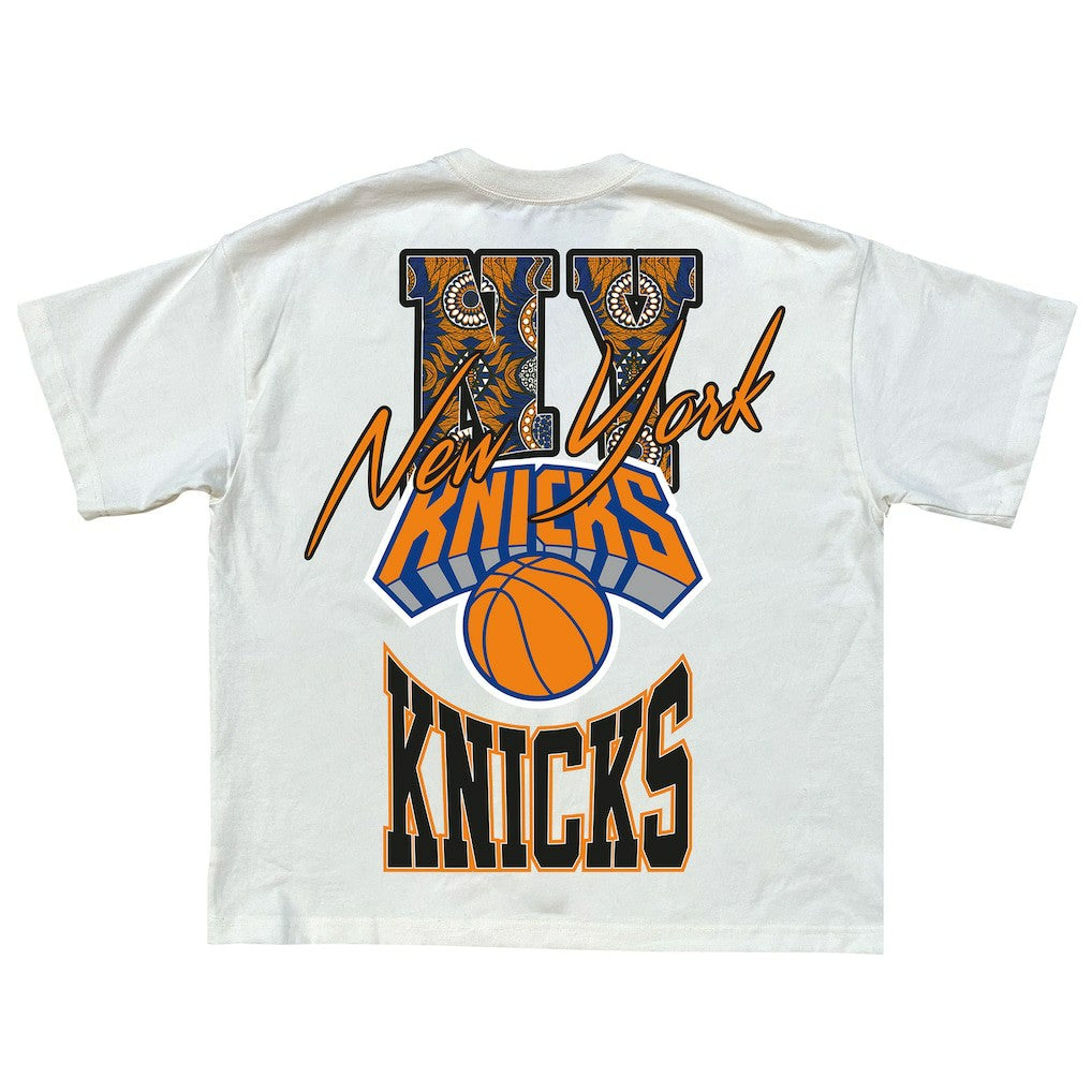 NBA - New York Knicks Team City Collection Premium T-Shirt - Cream