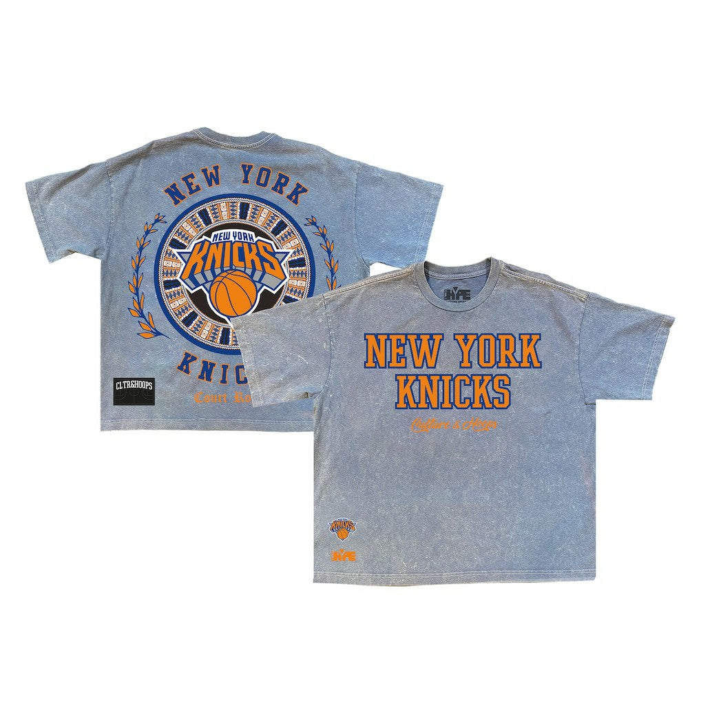 NBA - New York Knicks Culture Worldwide Collection Premium T-Shirt - Powder Blue