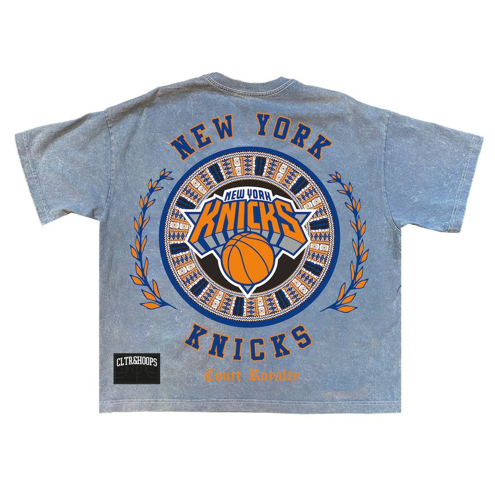 NBA - New York Knicks Culture Worldwide Collection Premium T-Shirt - Powder Blue