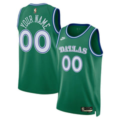 Nike - Dallas Mavericks Unisex Swingman Custom Jersey - Classic Editi- Green