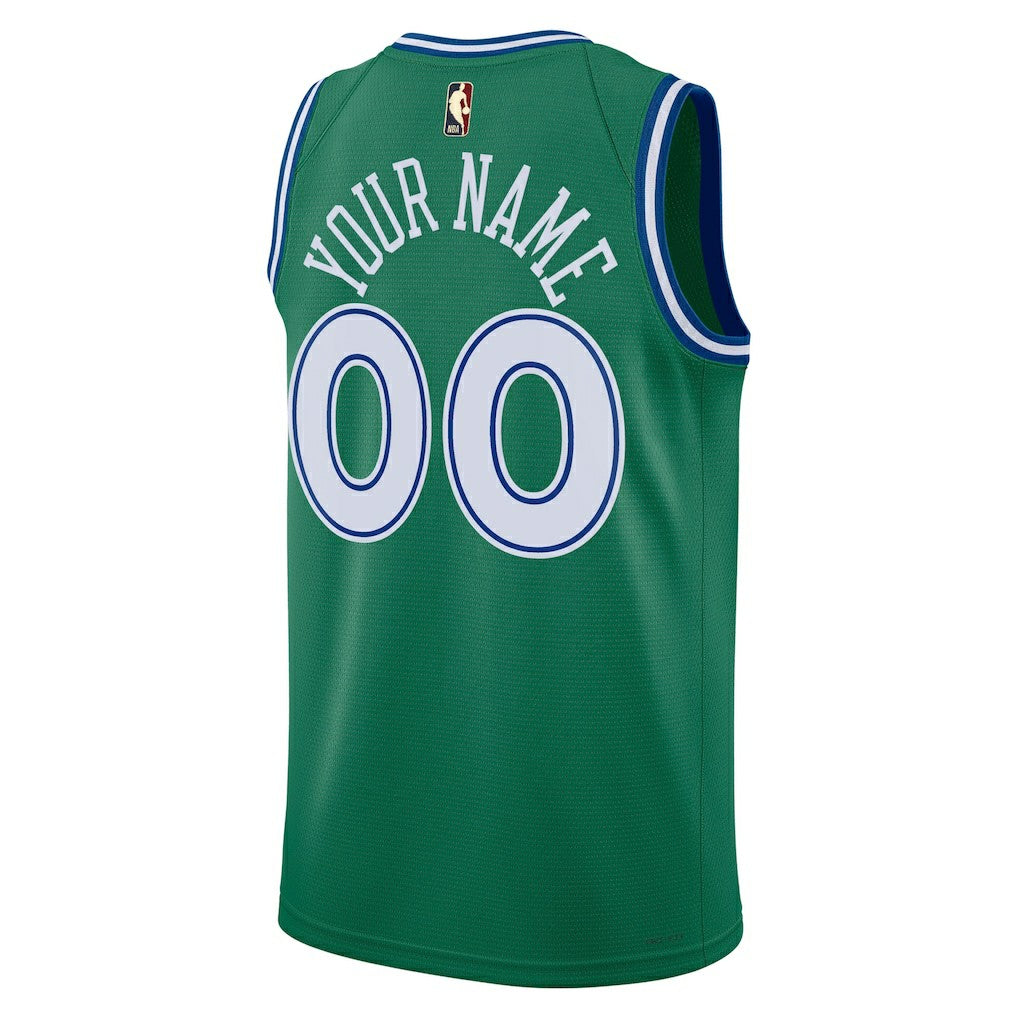 Nike - Dallas Mavericks Unisex Swingman Custom Jersey - Classic Editi- Green