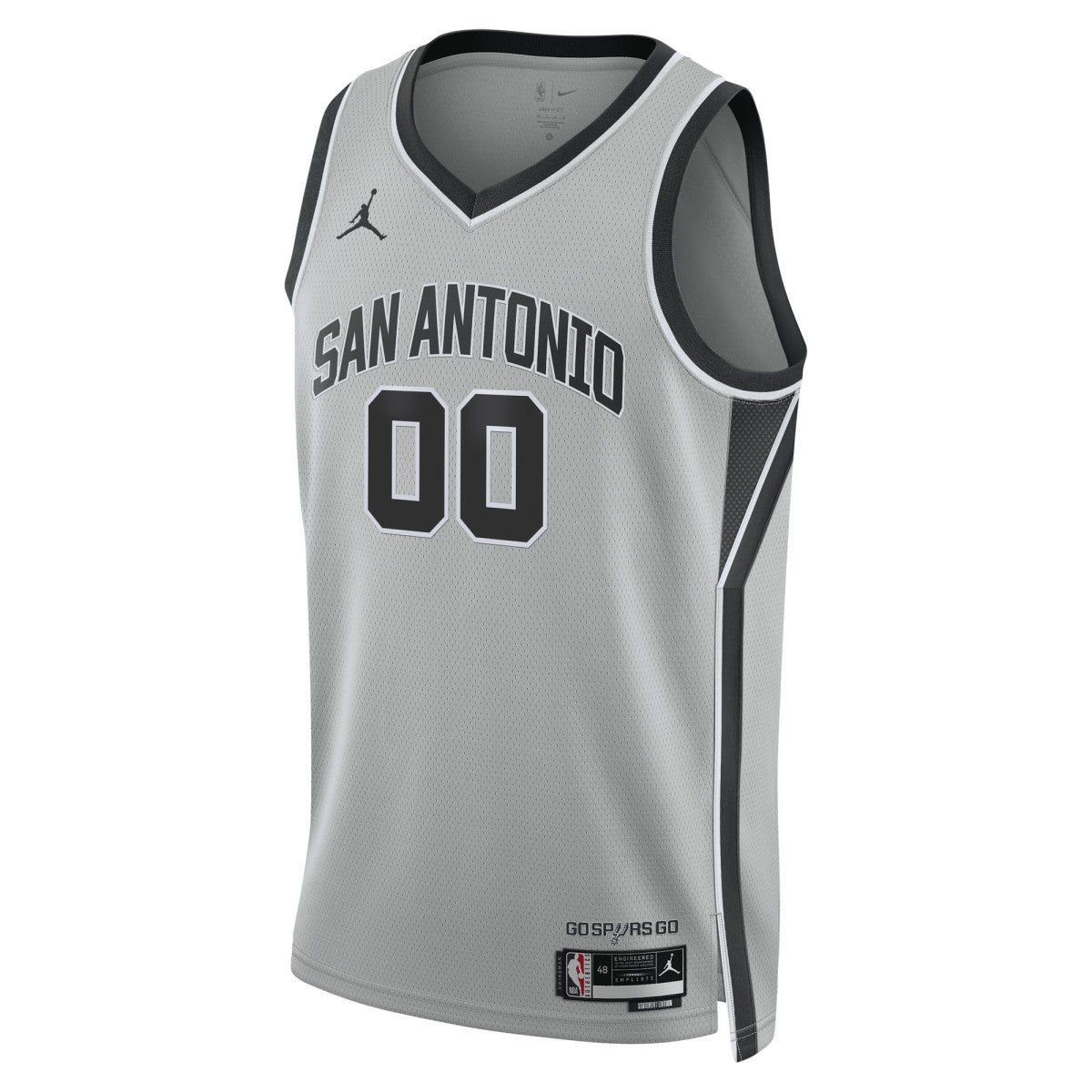 San Antonio Spurs Jordan Brand Unisex Swingman Custom Jersey - Statement Edition - Silver for sale | NBA Jerseys