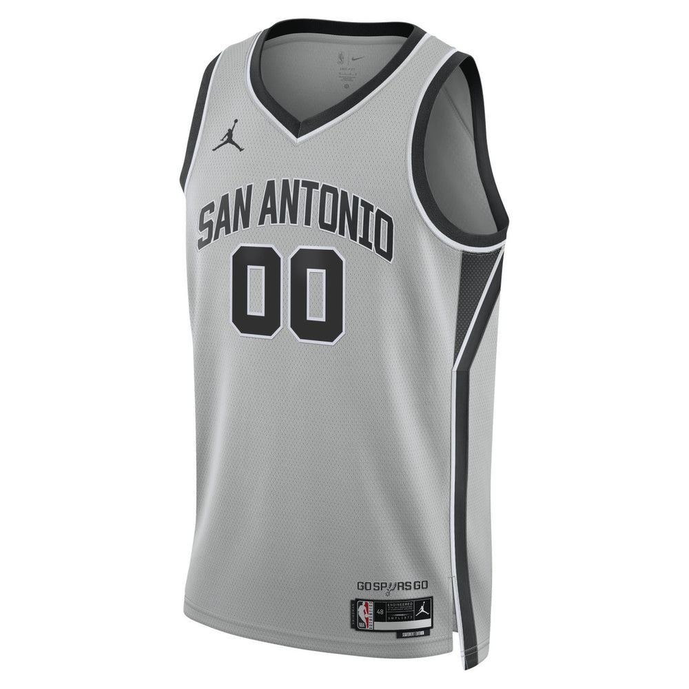 NBA - San Antonio Spurs Jordan Brand Unisex Swingman Custom Jersey - Statement Edition - Silver