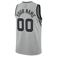 NBA - San Antonio Spurs Jordan Brand Unisex Swingman Custom Jersey - Statement Edition - Silver