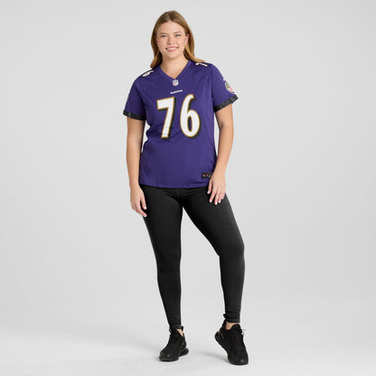 Kenyon Green Baltimore Ravens Women's Team Game Jersey - Purple | NFL Jerseys