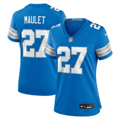 Arthur Maulet Detroit Lions Women's Team Game Jersey Blue - Nike