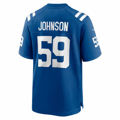 Buddy Johnson Indianapolis Colts Team Game Jersey Royal - Nike