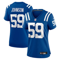 Buddy Johnson Indianapolis Colts Women's Team Game Jersey Royal - Nike