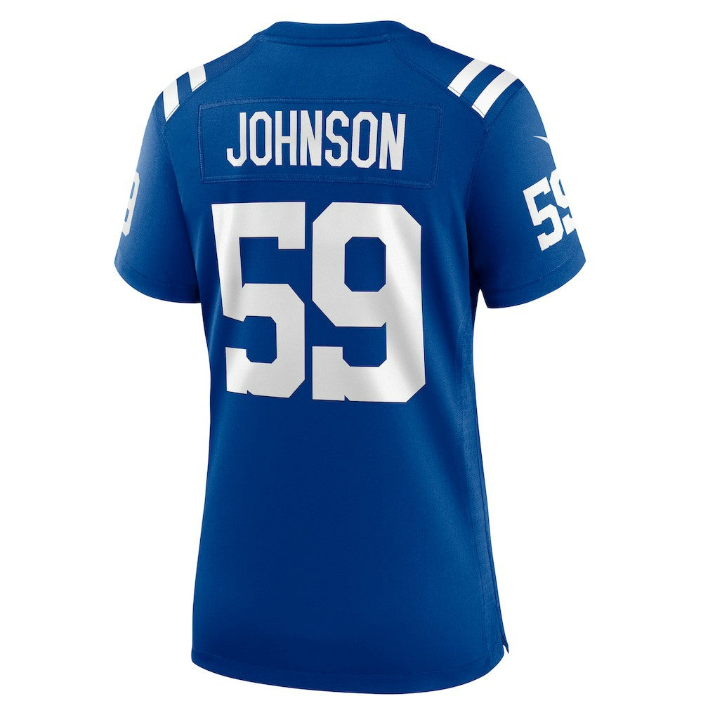 Buddy Johnson Indianapolis Colts Women's Team Game Jersey Royal - Nike