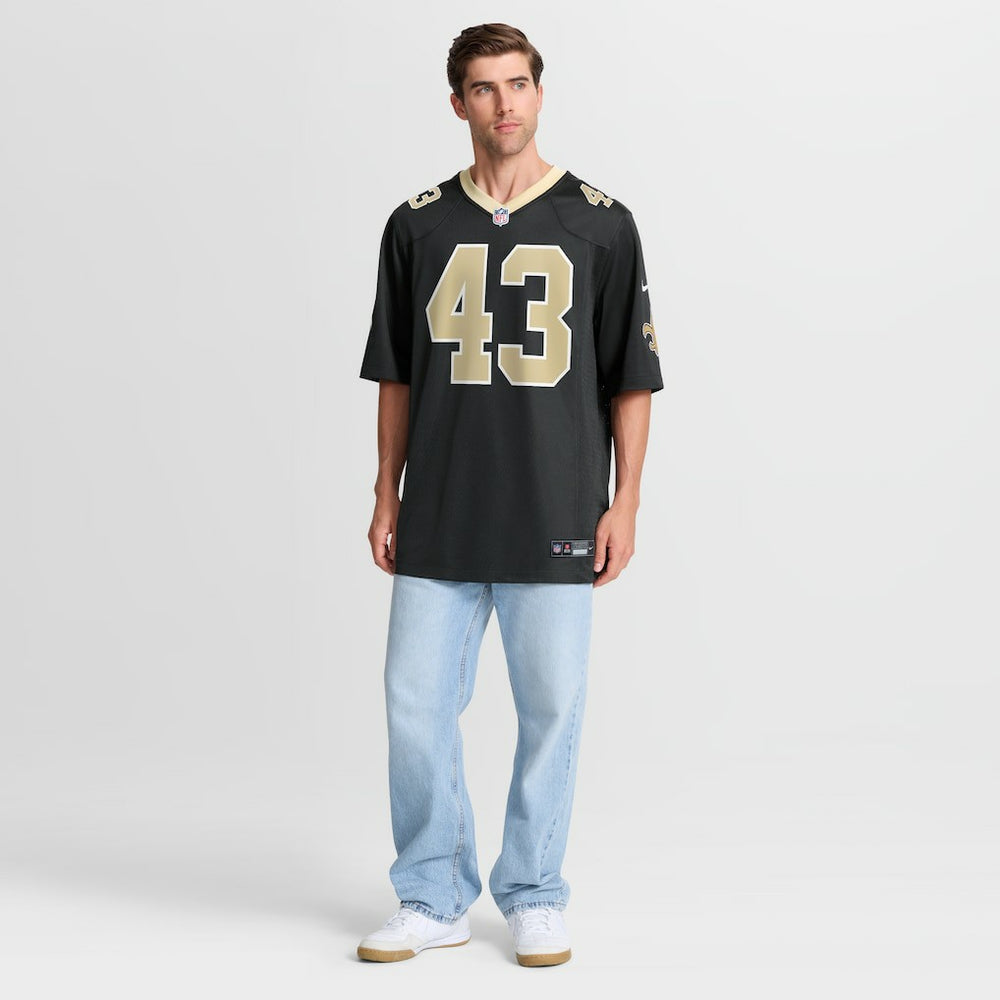 Michael Davis New Orleans Saints Team Game Jersey Black - Nike