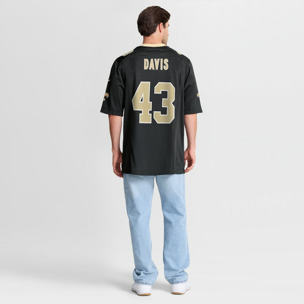 Michael Davis New Orleans Saints Team Game Jersey Black - Nike
