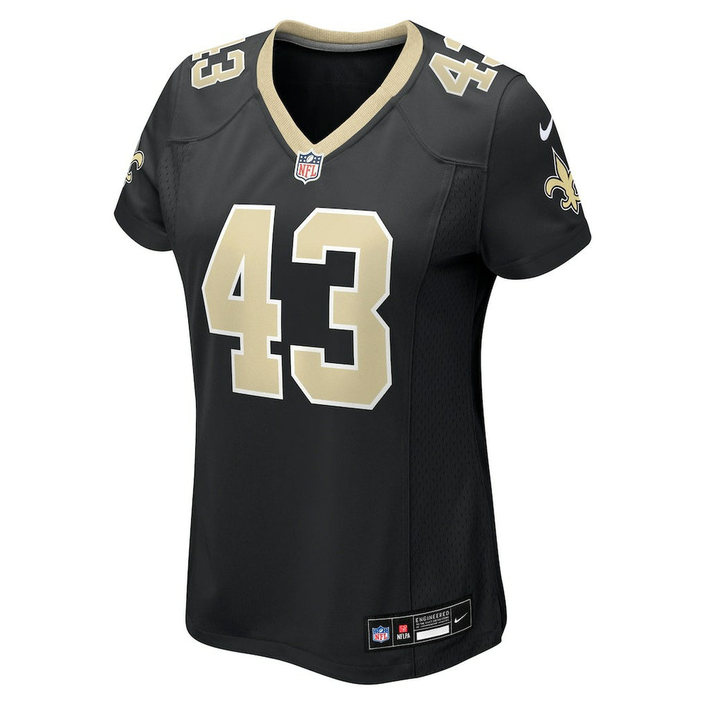 Michael Davis New Orleans Saints Women's Team Game Jersey Black - Nike
