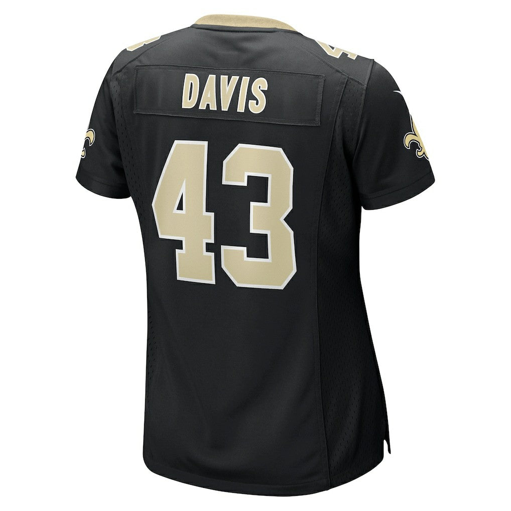 Michael Davis New Orleans Saints Women's Team Game Jersey Black - Nike