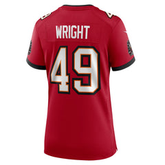Owen Wright Tampa Bay Buccaneers Women's Team Game Jersey Red - Nike