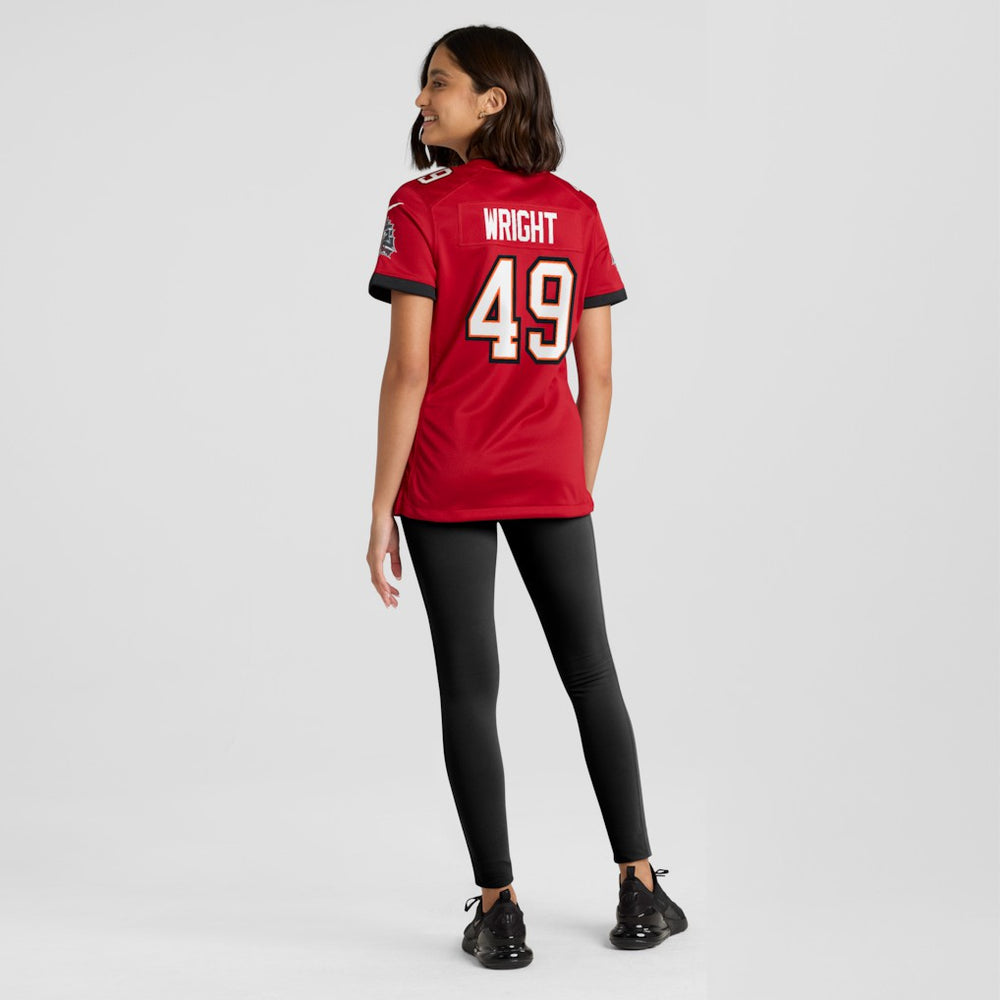 Owen Wright Tampa Bay Buccaneers Women's Team Game Jersey Red - Nike