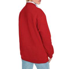 Buffalo Bills Starter Women's Arch Stripe Fleece Sweatshirt Red - NFL