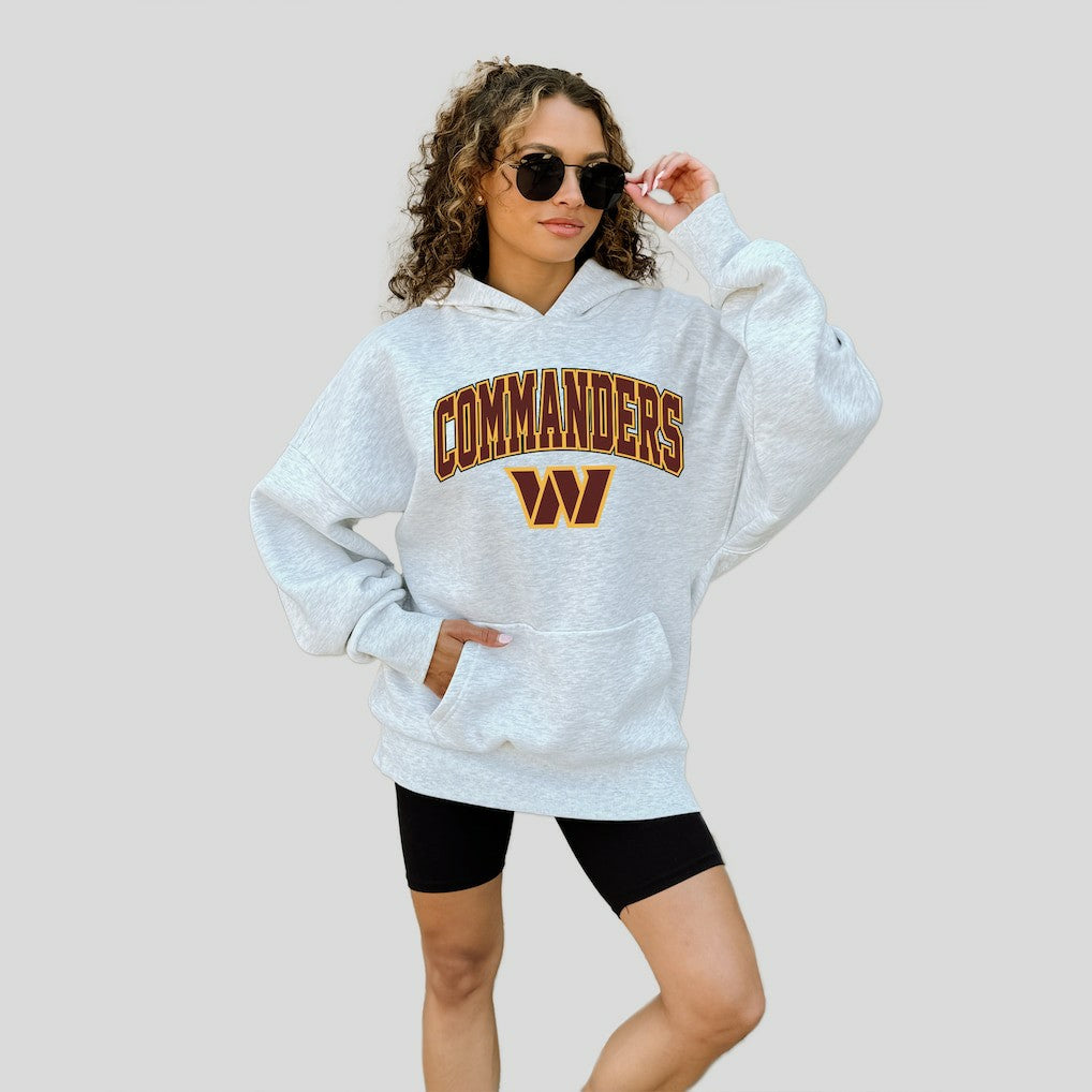 Washington Commanders Gameday Couture Women's Fan Edition Premium Weight Hoodie Ash - NFL