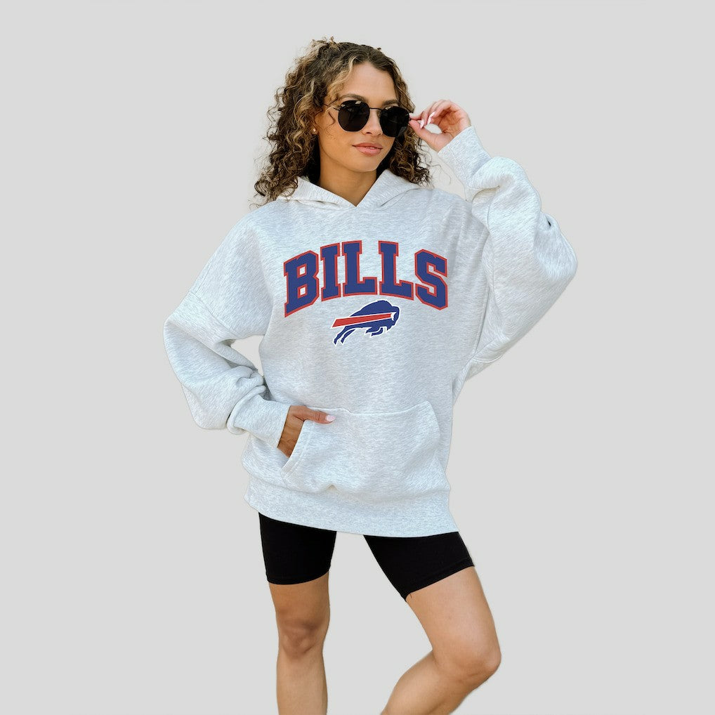 Buffalo Bills Gameday Couture Women's Fan Edition Premium Weight Hoodie Ash - NFL