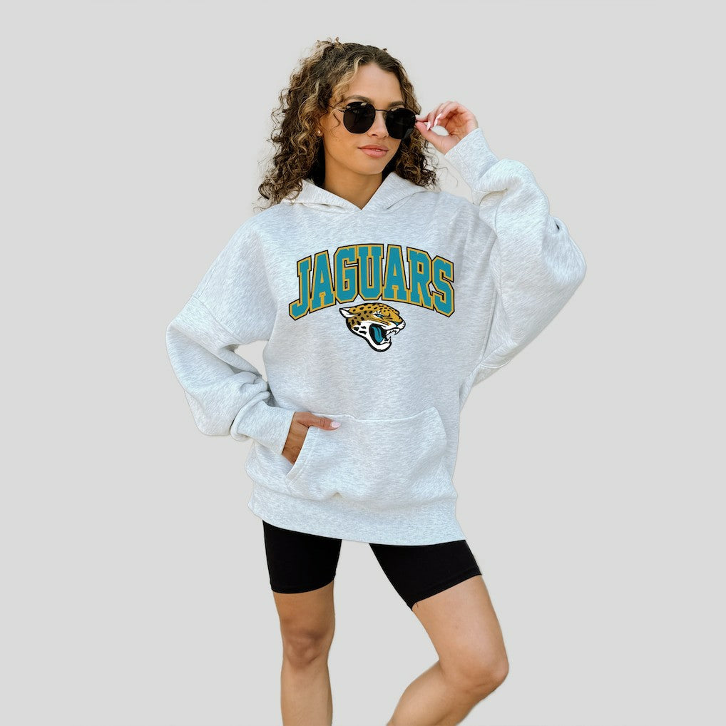 Jacksonville Jaguars Gameday Couture Women's Fan Edition Premium Weight Hoodie Ash - NFL
