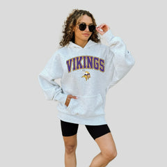 Minnesota Vikings Gameday Couture Women's Fan Edition Premium Weight Hoodie Ash - NFL