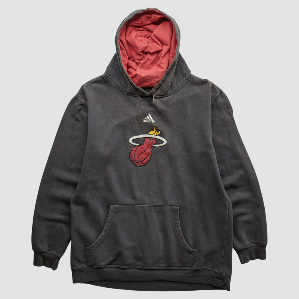 Adidas - Miami Heat 2000s Pullover Sweatshirt - Charcoal Vintage