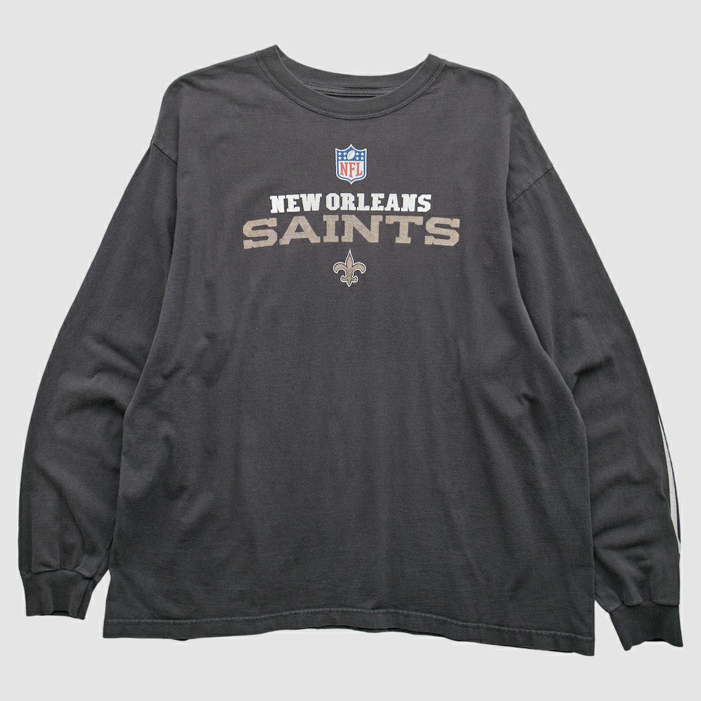 New Orleans Saints 2000s Long Sleeve T-Shirt Black Vintage - Fanatics