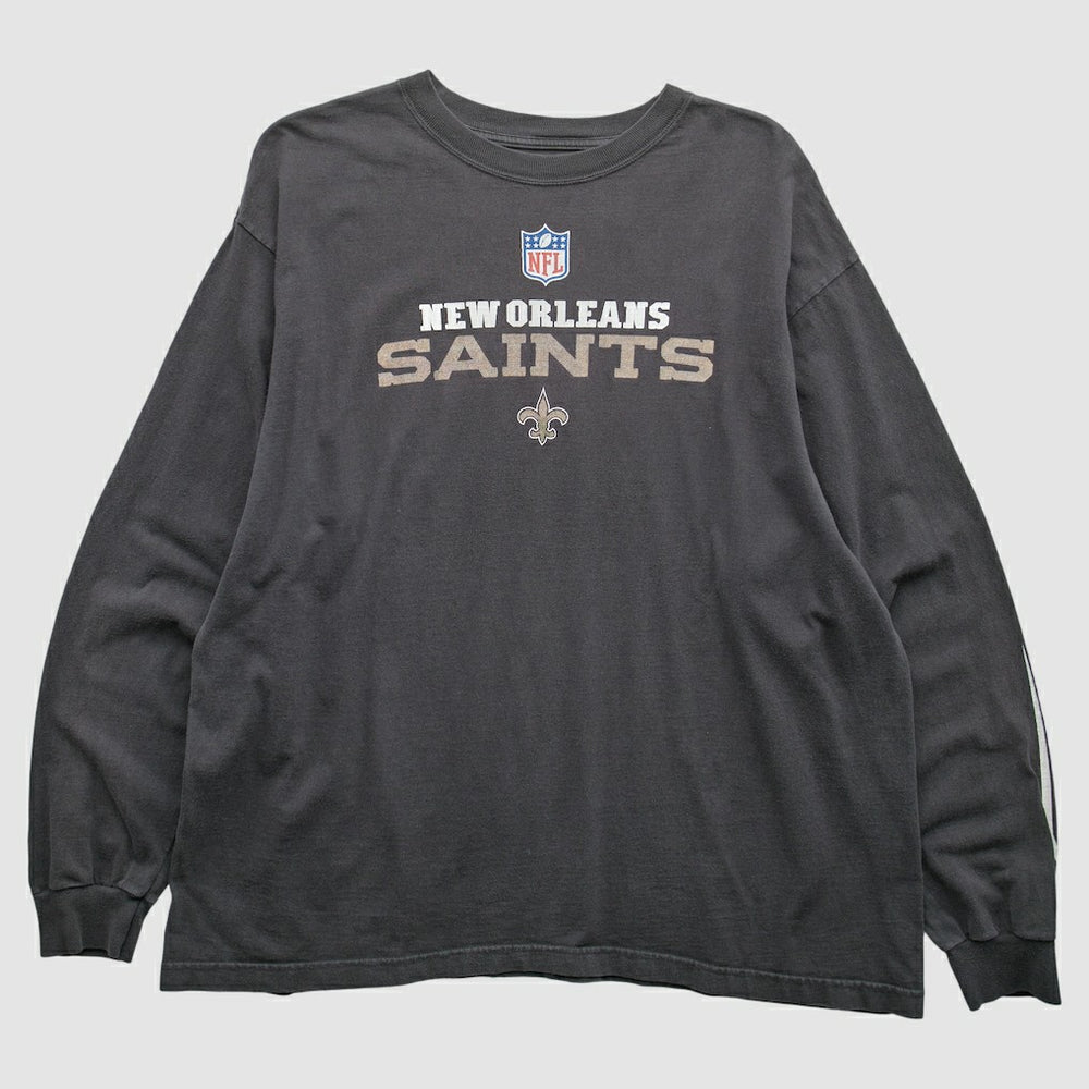 New Orleans Saints 2000s Long Sleeve T-Shirt Black Vintage - Fanatics
